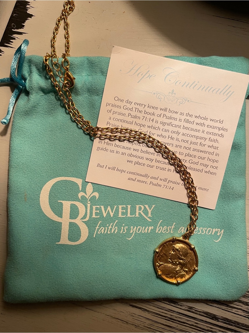 CB Jewelry Joan of Arc Pendant Necklac